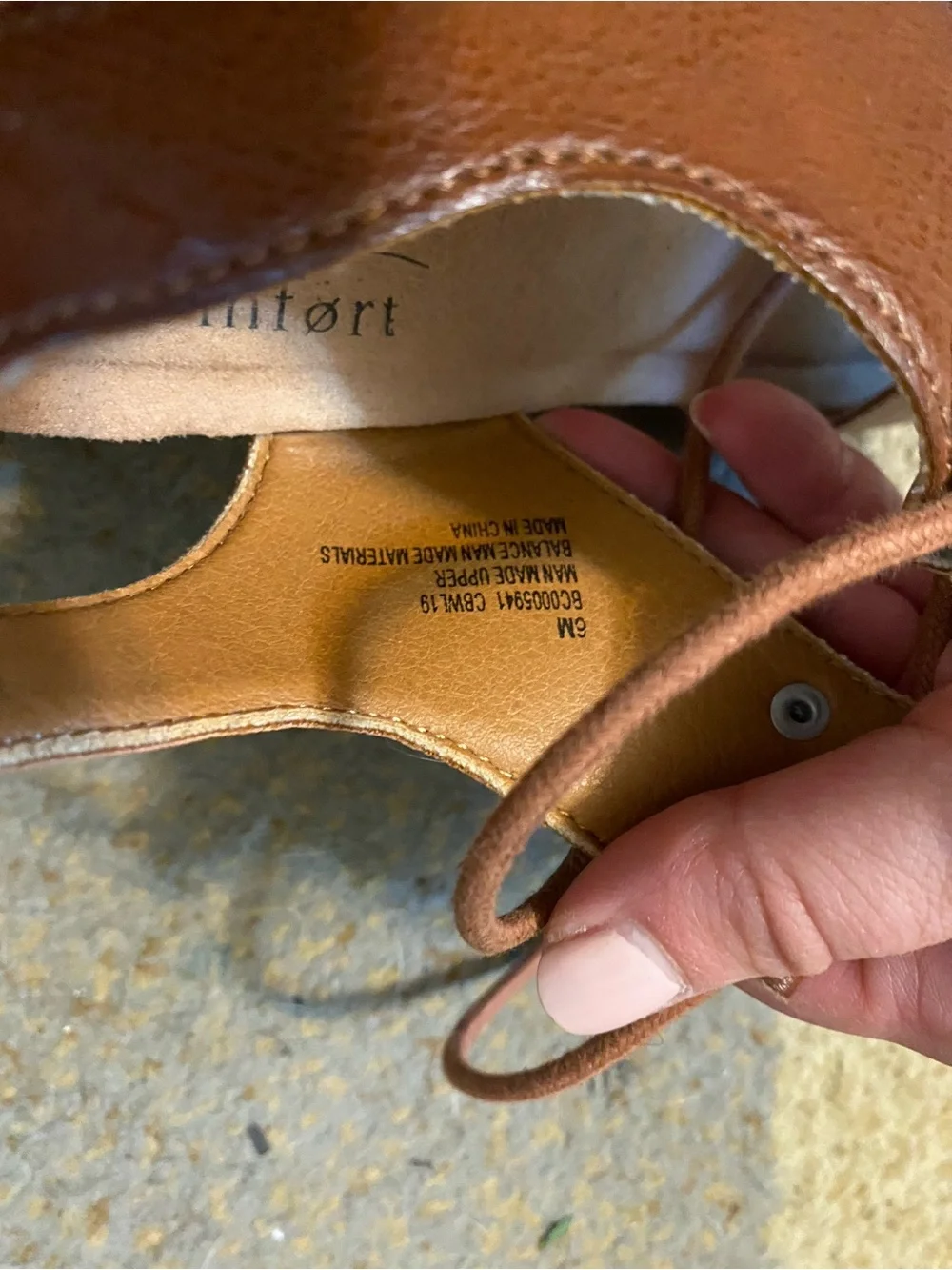 boc brown leather